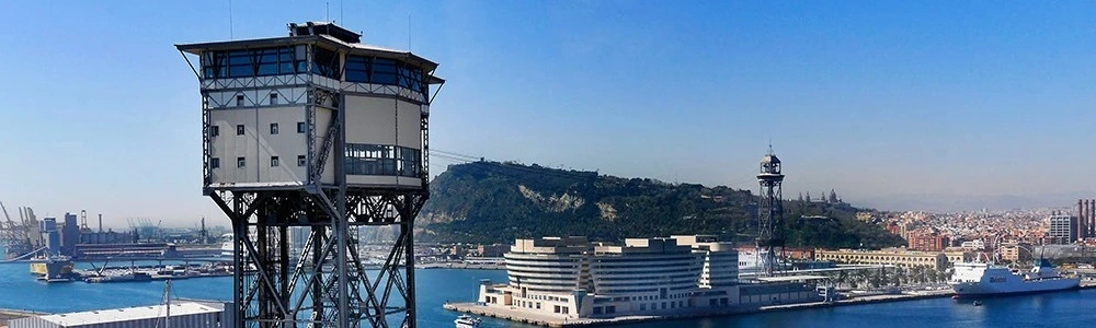 fotografia en el carrusel del puerto de Barcelona